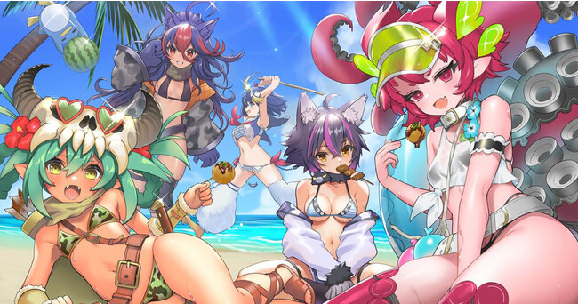 『モンスター娘TD～ボクは絶海の孤島でモン娘たちに溺愛されて困っています～』水着姿のモンスター娘が新登場するイベントやガチャを開催中！