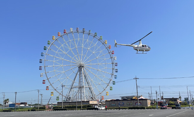 三井アウトレットパーク木更津でヘリコプター遊覧がスタート！新木場・東京ヘリポートから片道16分で移動できるヘリタクシープランも登場