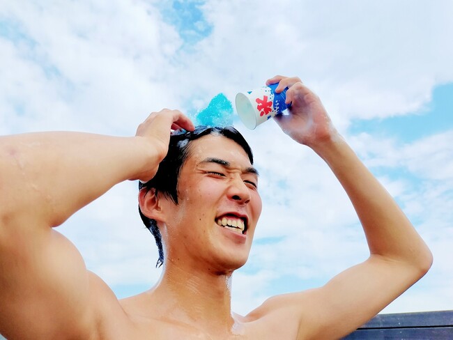 日本一暑い熊谷にあるおふろ屋さん／おふろcafe ハレニワの湯で暑気払い。かき氷に見立てた「クールかき氷シャンプー」を実施します