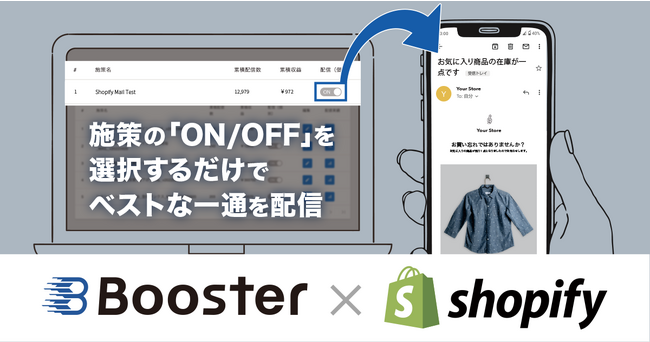 事業共創カンパニーのRelic、国内初の機械学習による自動最適化を搭載したShopify向け日本語対応マーケティングオートメーションアプリ「Booster for Shopify」を提供開始