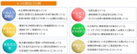 6つの項目 6つの項目
