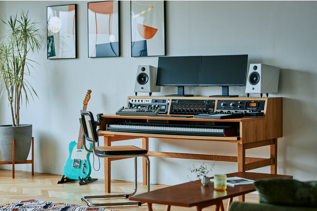【新製品】音楽制作向け DTMデスク「.mudesk (ミュデスク)」 8/4発売