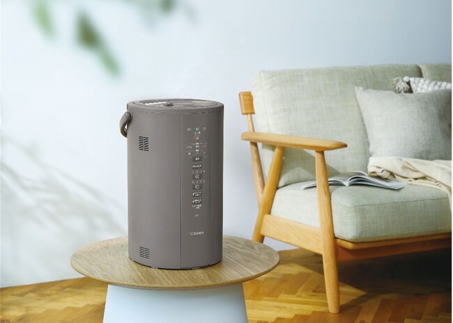 お部屋のサイズやインテリアに合わせて選べる2サイズ・2色展開　スチーム式加湿器（EE-DD型）新発売
