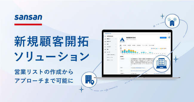 営業DXサービス「Sansan」、新規顧客開拓ソリューションの提供を発表
