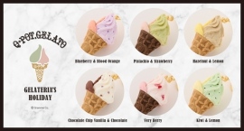 Q-pot. GELATERIA’S HOLIDAY！老舗ジェラテリアの自家製ジェラートがモチーフのアクセサリーが8月4日(金)～発売。