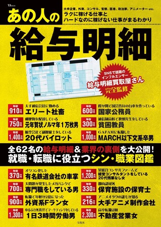 【給与明細を買い取って公開! Twitterで話題沸騰のアカウント】「給与明細買取屋さん」が一冊に！　8/7（月）発売