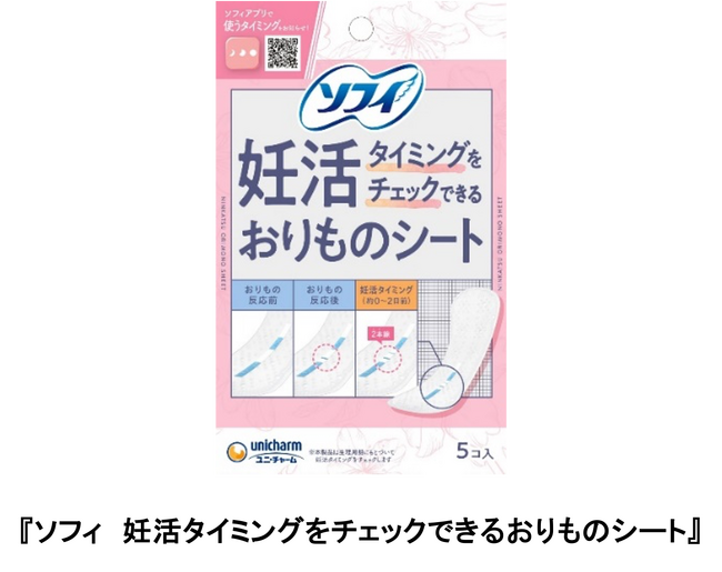 独自開発“バイオテスター技術”で妊活をサポート『ソフィ 妊活タイミングをチェックできるおりものシート』新発売