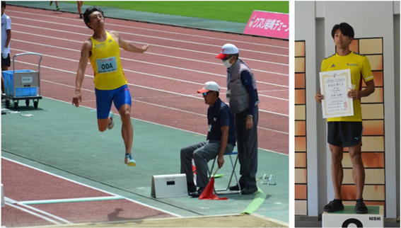 走幅跳 小田大樹選手 ３位入賞！第20回田島直人記念陸上競技大会
