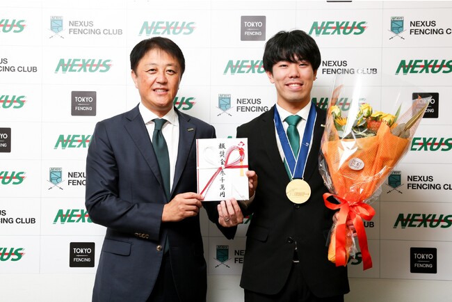 フェンシング 2023世界選手権「NEXUS所属 敷根崇裕 選手」男子フルーレ団体で日本チーム金メダル獲得！