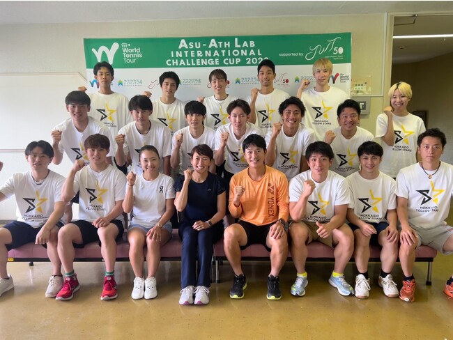 杉山愛さんら日本テニス界トッププロがV2男子北海道イエロースターズ選手にアスリートとしてメンタリングを実施!