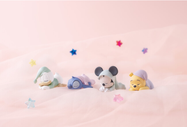 ＼ キャラクターたちがウトウト… ／ガシャポン(R)新シリーズ「まだねむたい」からディズニーフレンズ登場！『“ディズニーキャラクター”まだねむたい』