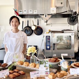台湾出身パティシエの店主、ヘイディさん 台湾出身パティシエの店主、ヘイディさん