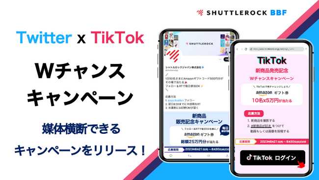 TwitterキャンペーンからTikTokキャンペーンへの誘導で、SNSを横断したキャンペーンが実施可能に