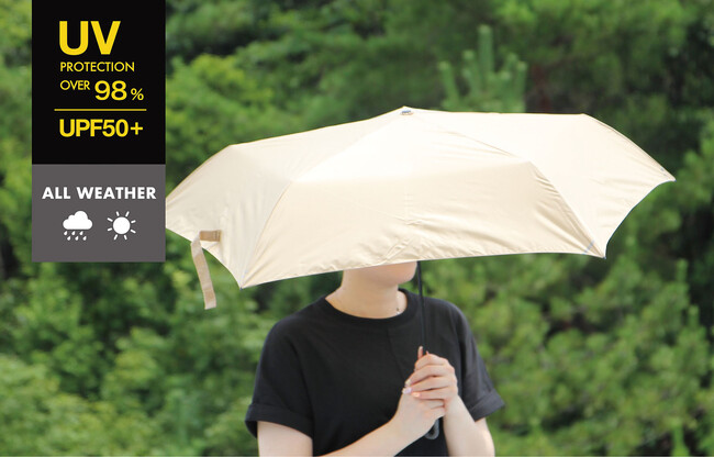 【軽量・持ち運びコンパクト・高機能】365日頼れる最強パートナー「雨晴兼用 フック付き軽量折りたたみ傘」全4色発売