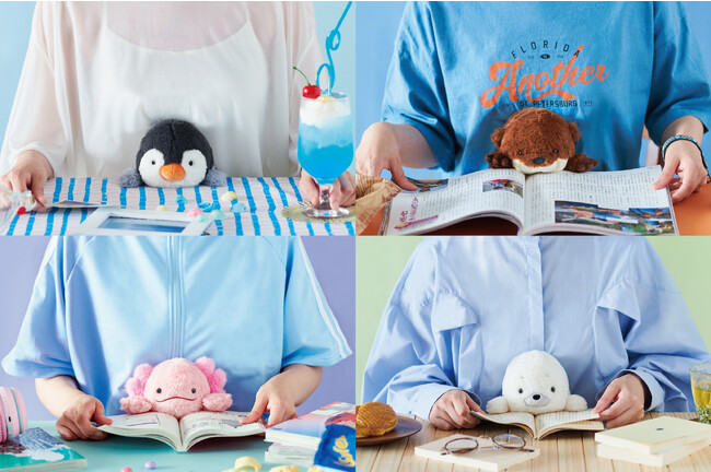 【かわいいぬいぐるみが姿勢をサポート！】メディア大注目の“猫背”なあなたを支える『ふんばるず』に夏を彩る海の生き物たちが仲間入り！