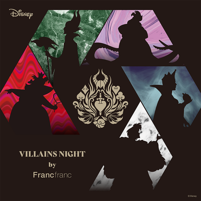 5人のディズニーヴィランズをコンセプトに開発した「VILLAINS NIGHT by Francfranc」全ラインアップを公開