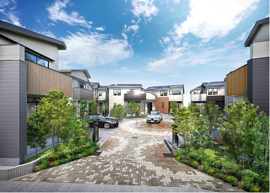 分譲住宅「LEAFIA」脱炭素社会の実現に向けて、次代を見据えた高品質な住まい「ＺＥＨ」仕様を採用