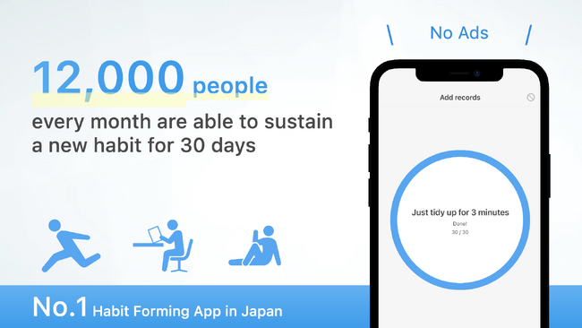 日本No.1習慣化アプリ、32言語対応でグローバル展開本格化 ～ 日本文化「中二病」「Samurai」を添えて～