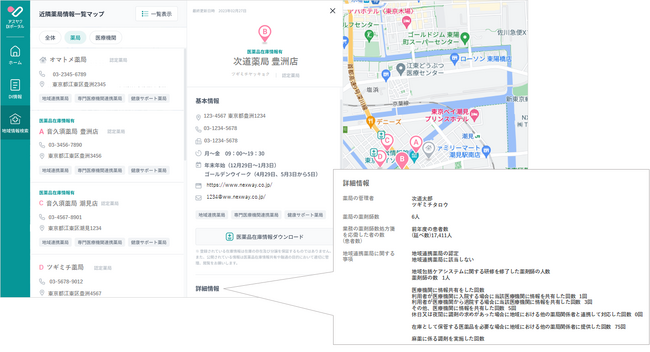 ネクスウェイ、「アスヤクDIポータル」に地域の医療機関・薬局検索や医薬品在庫情報の共有を可能にする「地域連携機能」を追加