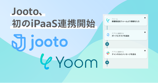 Jooto、SaaS連携データベース「Yoom」と初のiPaaS連携開始。ノンコーディングでタスクと他サービスを紐づけ、業務自動化が可能に