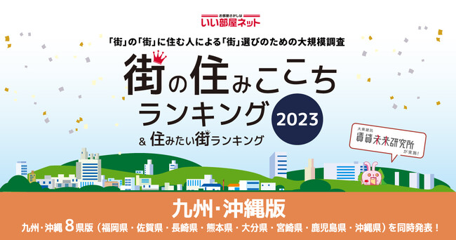 いい部屋ネット「街の住みここち ＆ 住みたい街ランキング２０２３＜福岡県版＞」発表