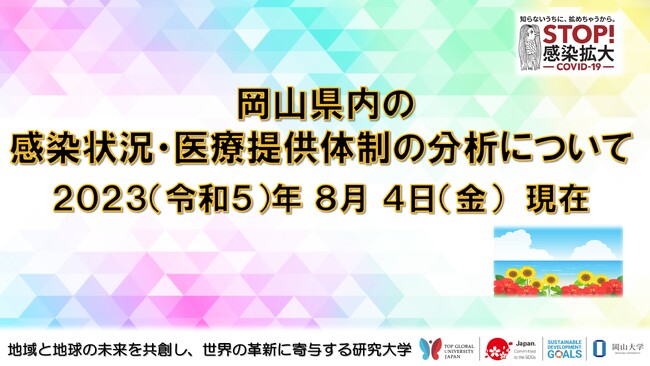 【岡山大学】岡山県内の感染状況・医療提供体制の分析について(2023年8月4日現在)