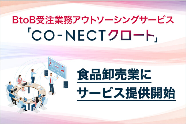 BtoB受注業務アウトソーシングサービス「CO-NECTクロート」、食品卸売業にサービス提供開始