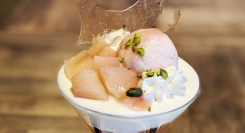 3週間限定の特別販売！夏の味覚を楽しむ、MAISONTANUKIに白桃とアールグレイのハーモニー、新パフェ登場！