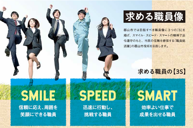 【福島県郡山市】夢がある方必見。令和5年度郡山市職員採用候補者後期試験の募集スタート。［福島県郡山市役所］