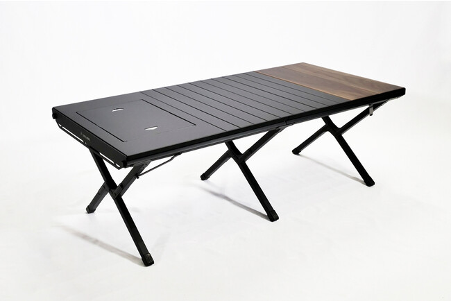 ウォルナット×マットブラックが薫る、上質さと高級感『WOOD PANEL TABLE』に120サイズが登場！