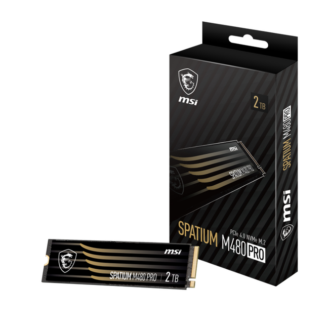 MSI、SPATIUMシリーズのPCIe Gen4対応M.2 SSD 「SPATIUM M480 PRO PCIe 4.0 NVMe M.2」を発売