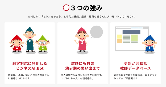 ライトアップ、顧客対応に特化したビジネスAI.Bot「コビト.AI」の提供開始予定。正式OPENにあたりテストユーザを先行募集。