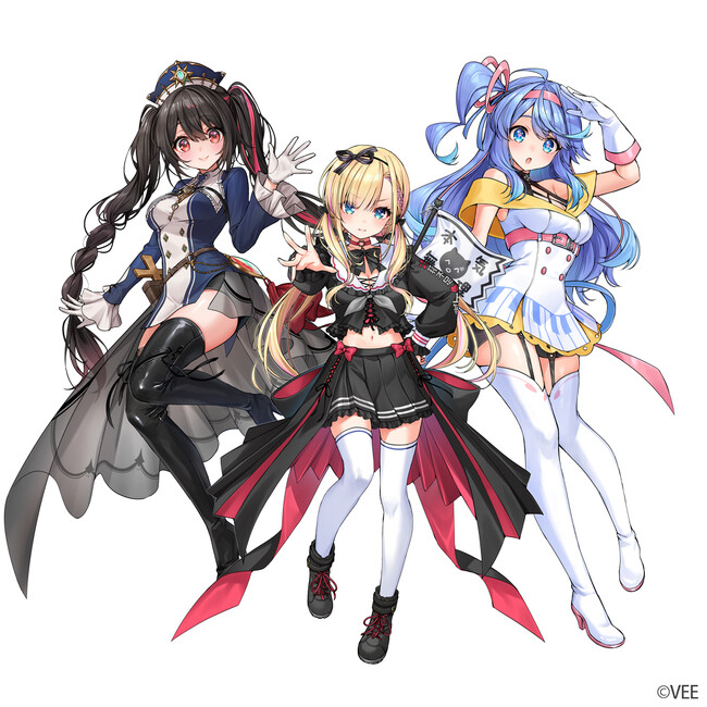 Sony MusicによるVTuberプロジェクト「VEE」第6弾となるバーチャルタレント“Dev-f”の3名が新たにデビュー決定！