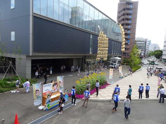 出発！釣りキチ三平拾い箱 竿燈まつりでおもてなし清掃活動&海ごみゼロ活動啓発を実施！