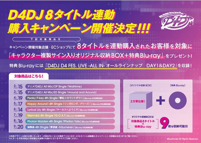 D4DJプロジェクトより、Photon Maiden 4th Single「Photon Tale」が本日リリース！