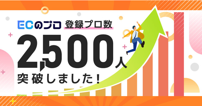 EC専門マーケターのお仕事マッチングサービス「ECのプロ」登録者が2,500名を突破！スキル面談実施でアマギフ1,000円分プレゼントキャンペーンを実施