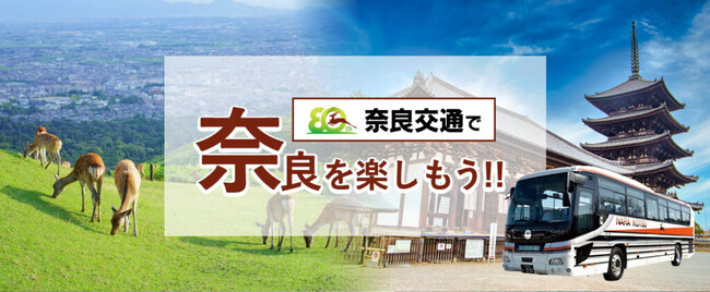 9月30日迄限定(※コースにより異なります)　半日観光コースおひとり様￥5,300-～　奈良交通で奈良を楽しもう《奈良交通日帰りプラン》1日観光コースもございます。