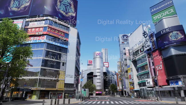 スクランブル交差点をリアルに再現！「デジタル・リアリティ・ロケーション」渋谷エリアが2023年仕様にアップデート。