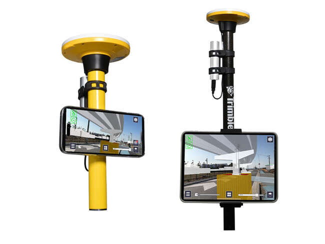 「BIM/CIM原則適用」に向けて3次元モデルを視覚化！高精度屋外ARシステム『Trimble SiteVision』にiPhone/iPadで使えるPoleタイプ登場