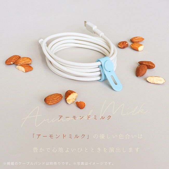 MOTTERU USB-C to USB-C シリコンケーブル(EC販売用)に新色アーモンドミルクが販売開始
