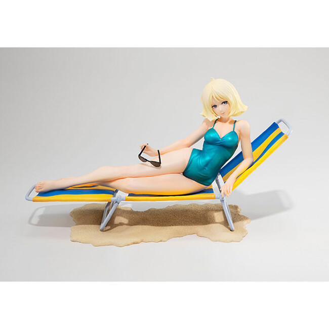 『機動戦士ガンダム』から、水着姿の「セイラ・マス」がフィギュアで登場。1979年放送の第13話のワンシーンを立体化。