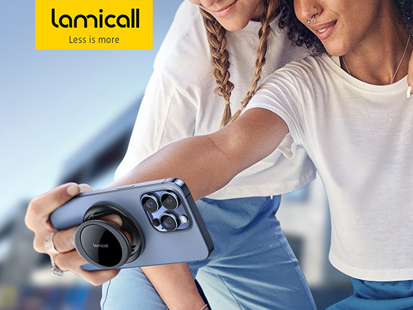 【新品限定‐激安価格】Lamicallがマグネット式スマホグリップを発売 - 手にすんなり馴染む柔らかいベルトを使用