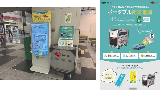 福岡市役所に停電時でもスマホを充電できる「ミルミルワーカー」×「チャージスポット」のポータブル防災電源を導入