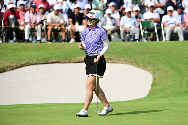 プロゴルファー蛭田みな美選手が 初優勝を飾りました