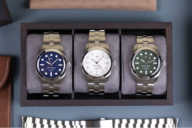 洗練された北欧腕時計ブランド「About Vintage」から人気モデル1964 Horizonに待望の機会式モデルが登場。9月4日(月)から各３種類100本限定販売開始。