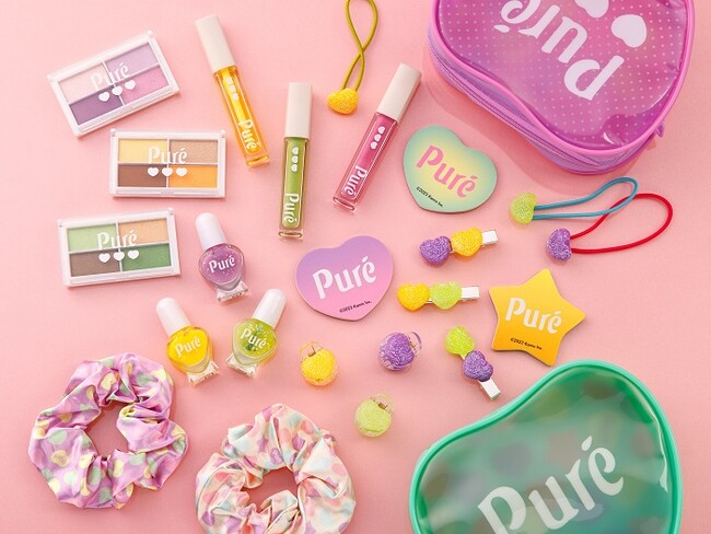 ピュレグミがコスメポーチやヘアクリップなどかわいい9アイテムに！　カンロ「ピュレグミ」プライズ登場！