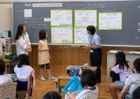 英語を使って算数を学ぶ 小学4年生の態度に注目!