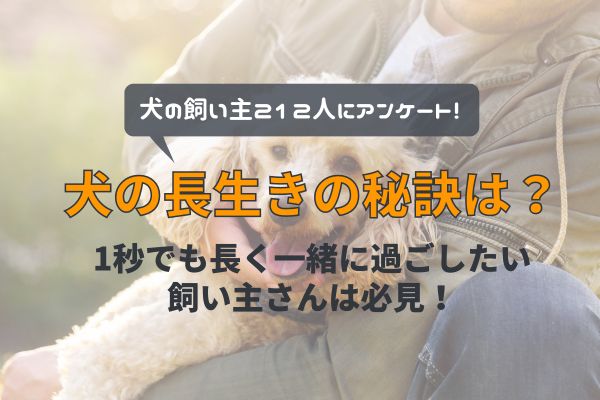 犬の飼い主が思う長生きの秘訣は○○…！？飼い主が気をつけていることは「食事」「運動」【飼い主212人アンケート】