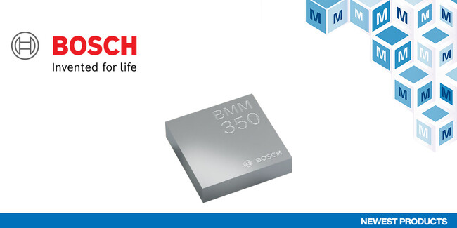 マウザー、Boschの「BMM350高性能磁力計」の取り扱いを開始