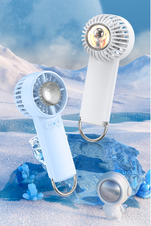 【新色ピンク登場】まるで氷のようにヒンヤリする冷却プレート付きで暑い日も快適！軽量コンパクトで持ち歩きやすいミニ扇風機「GeeCool」を「Gloture楽天ストア」で販売中